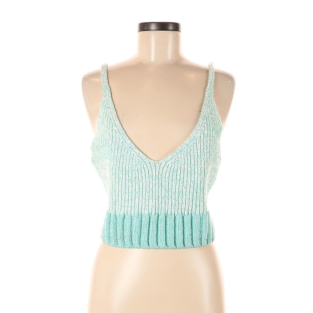 Free People turquoise crochet cami